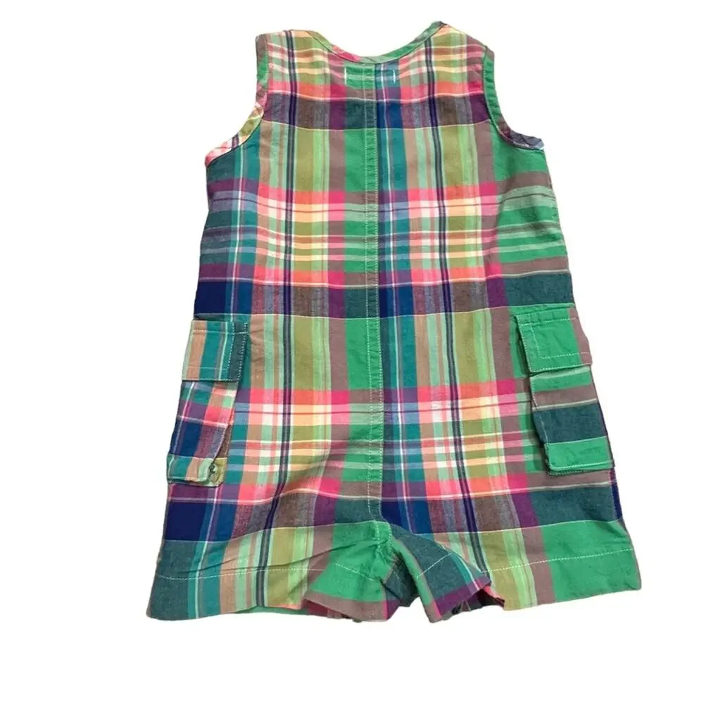 Ralph Lauren 3 months Infant Madras Plaid Romper